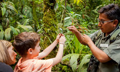 Staff at the Inkaterra Machu Picchu Pueblo Hotel, where the writer and her family stayed, conduct free guided excursions to see some of the 372 native species found on the 12-acre property.