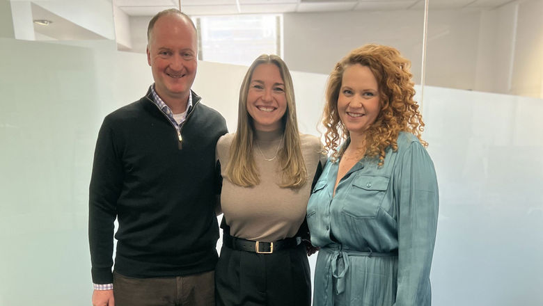 Promotions and appointments at Amadeus River Cruises, from left: Marcus Leskovar, Victoria Singleton and Hannah Westerdoll.