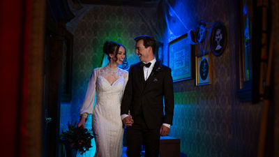 Haunted Mansion Parlor, a wedding venue aboard the Disney Destiny.