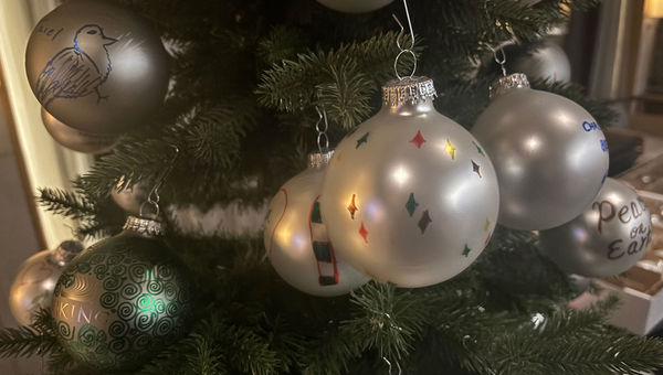 Passengers decorated ornaments on the Viking cruise.