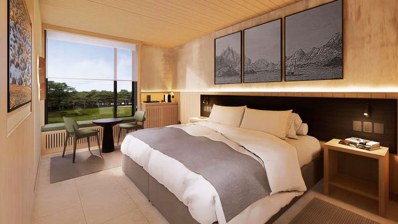 Guestrooms at The Cormorant 55 South were constructed modularly about 2,000 miles north of Puerto Williams, in Mendoza, Argentina.